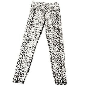OUGES Women Leopard Print Leggings Athletic Workout Pants M